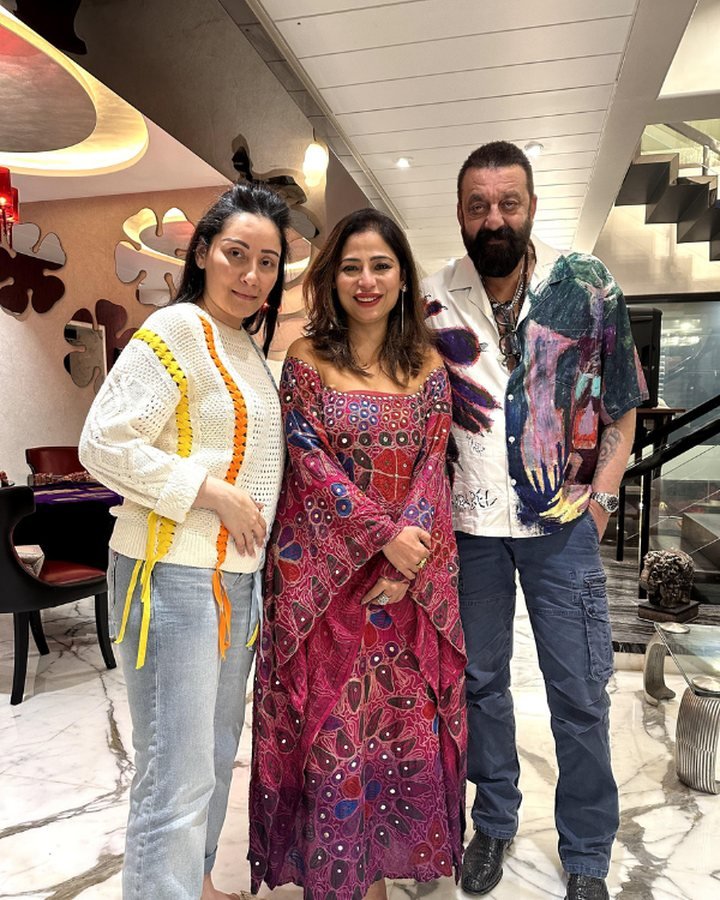 Preeti Comar with Sanjay Dutt