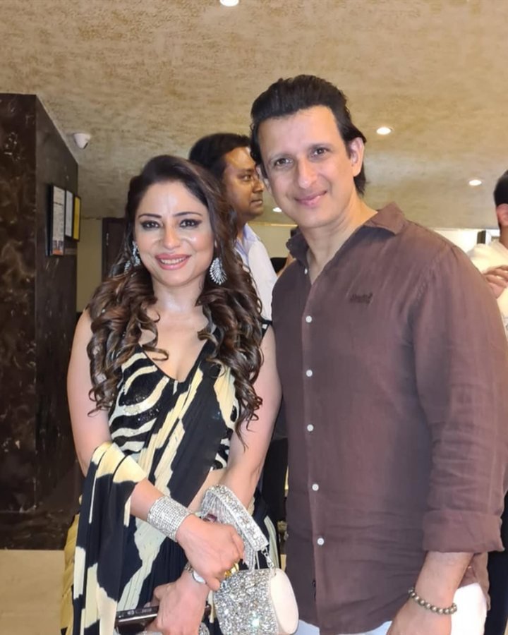 Preeti Comar with Sharman Joshi