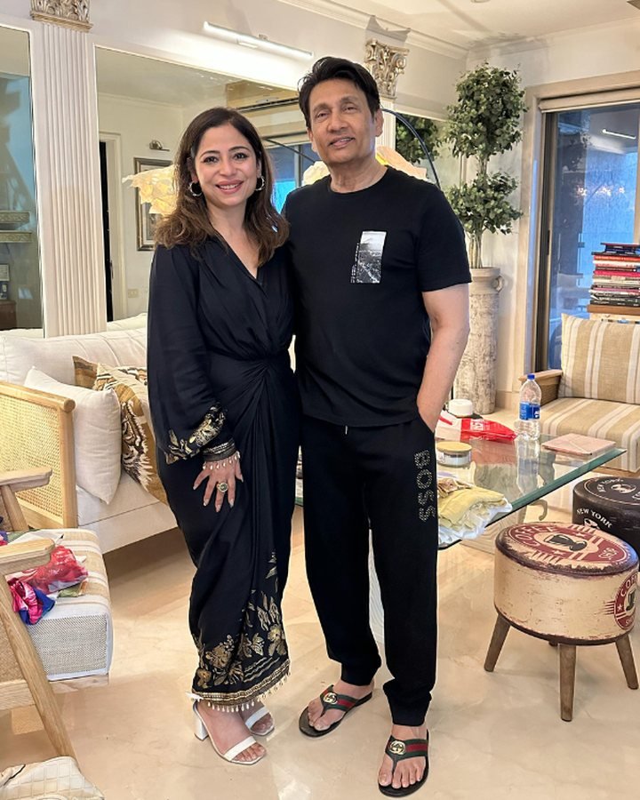 Preeti Comar with Shekhar Suman