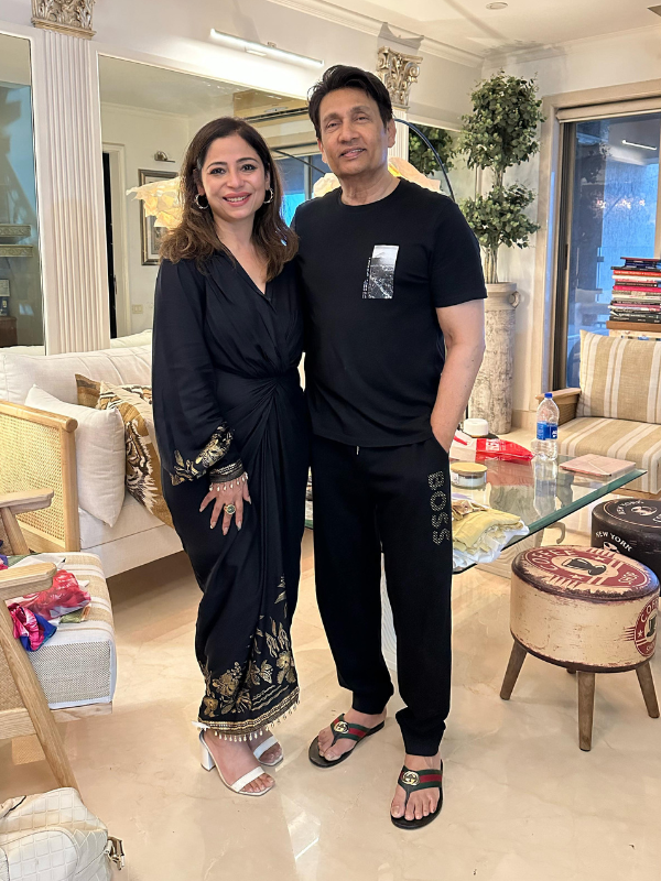 Shekhar Suman with Preeti Comar